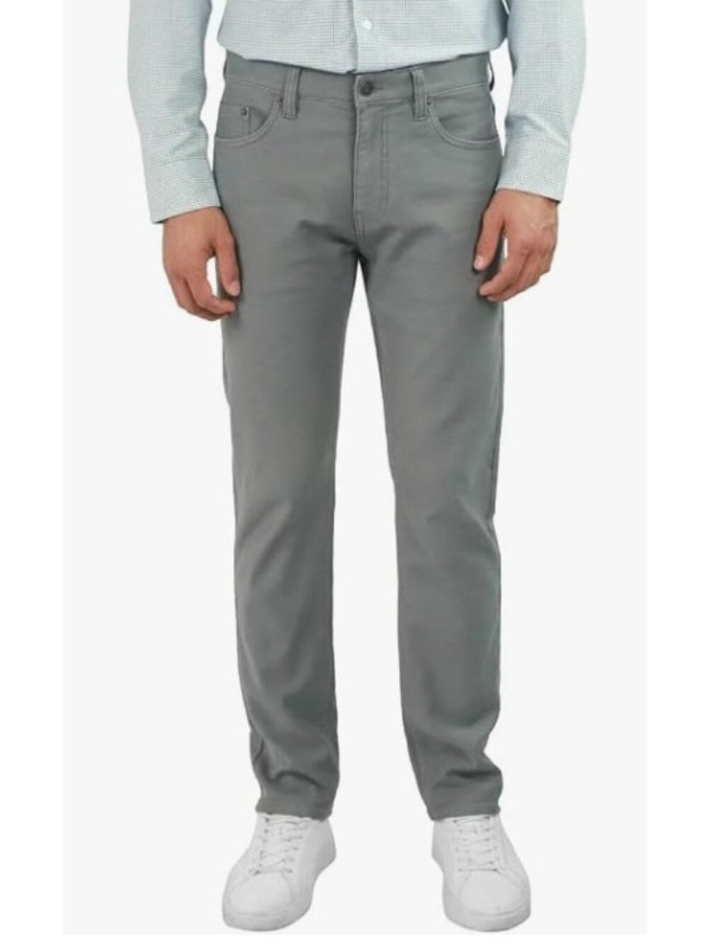 Jachs New York Men's Straight Stretch 5 Pocket Twill Pant 30X32-Gray-NWT